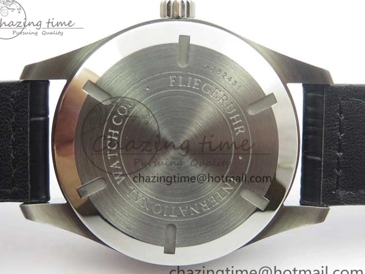 MIROTIME 0723 Affordable Mark XVII IW326501 FKF 1:1 Best Edition Black Dial on Black Leather Strap 7131